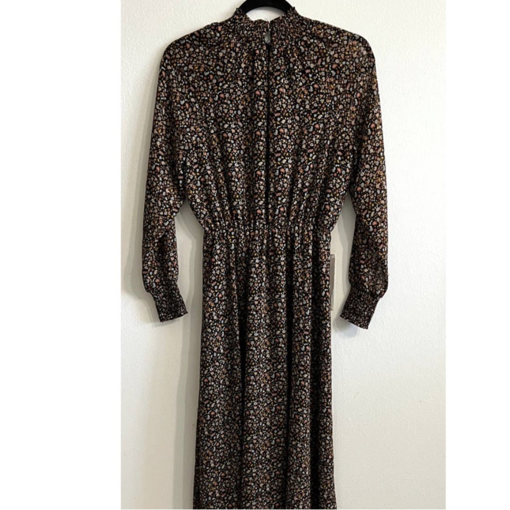 Madewell (Re)sourced Georgette Smocked-Neck Midi Dress in Folktale Paisl… - Picture 8 of 9
